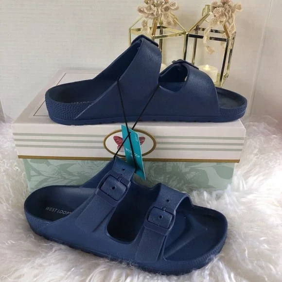 Women's Sandals-Choose Size-4/5 Bright Blue-Waterproof-West Loop - Picture 2 of 15